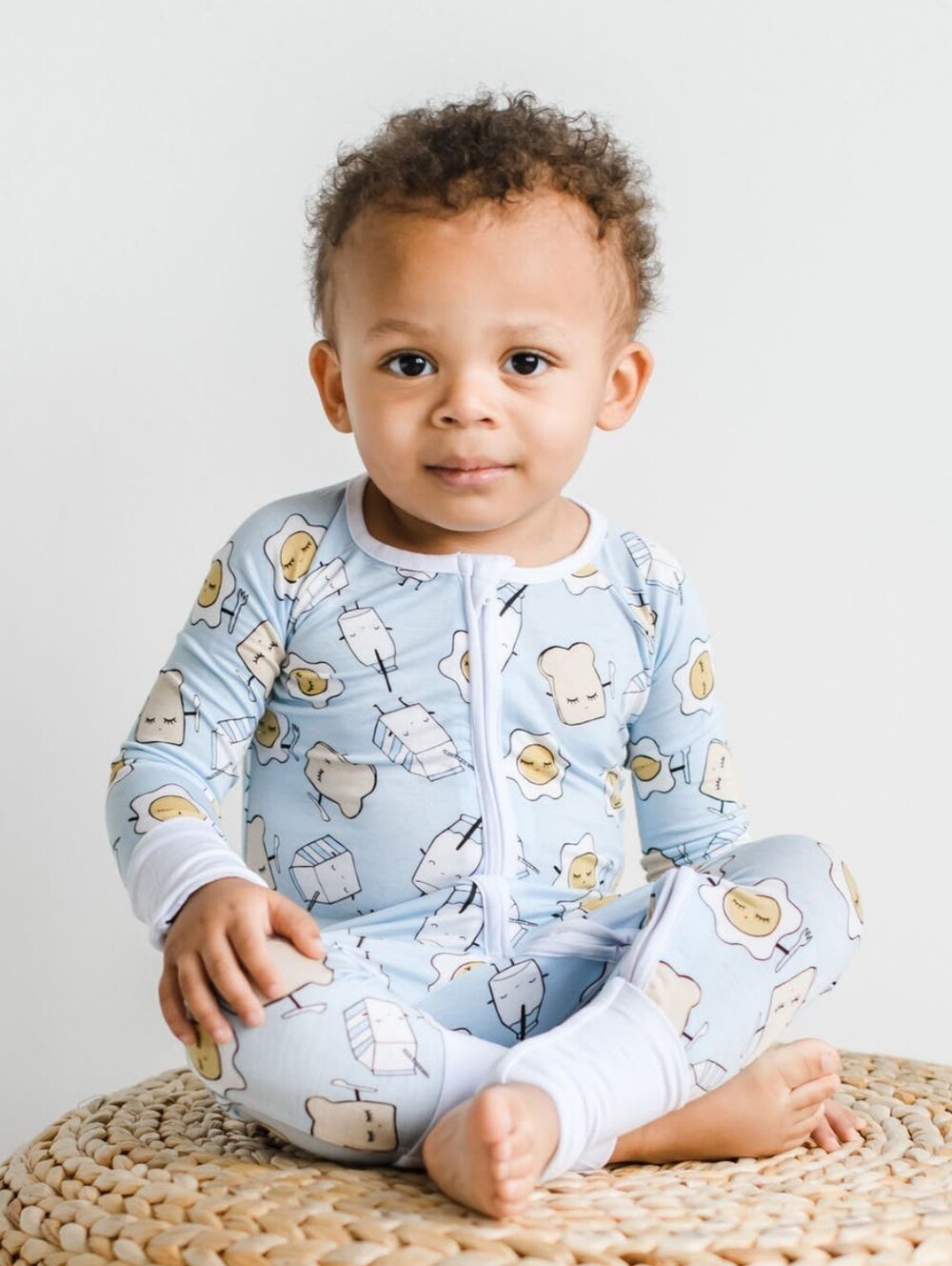 Little Sleepies Breakfast Fitted One-Piece Pajamas 12-18 Months Unisex Bamboo